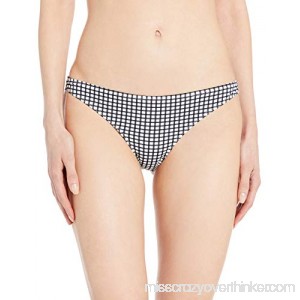 Roxy Women's Printed Beach Classics Mini Swimsuit Bikini Bottom Bright White Vichy Swim B07DK3YF4J